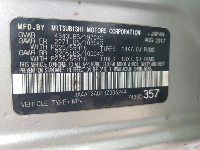 Aukcja sprzedaży 2018 Mitsubishi Outlander Sport, vin: JA4AP3AU4JZ005244, numer aukcji: 46893846