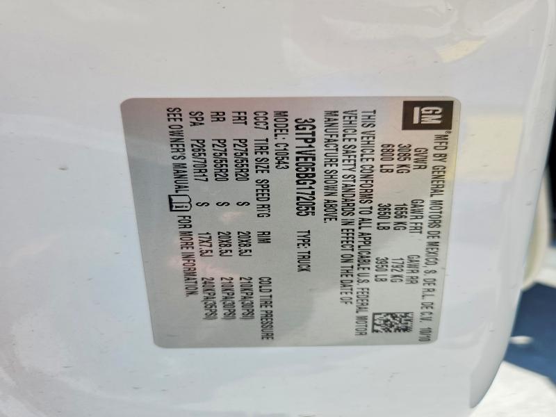 47997946 :رقم المزاد ، 3GTP1VE05BG172055 vin ، 2011 Gmc Sierra مزاد بيع