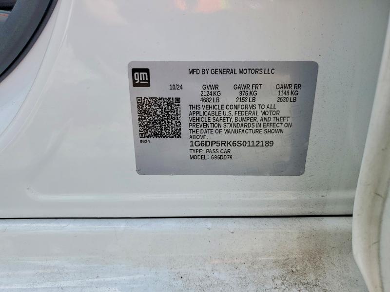 Aukcja sprzedaży 2025 Cadillac Ct5, vin: 1G6DP5RK6S0112189, numer aukcji: 47694956