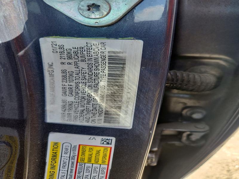 Продаж на аукціоні авто 2021 Honda Accord, vin: 1HGCV1F58MA036155, номер лоту: 47561126
