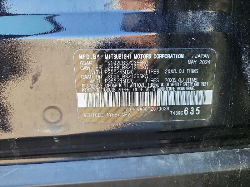 Продаж на аукціоні авто 2024 Mitsubishi Outlander, vin: JA4J4VA80RZ070028, номер лоту: 79714725