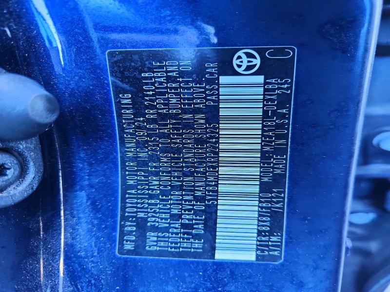 Продажа на аукционе авто 2024 Toyota Corolla, vin: 5YFB4MDEXRP224325, номер лота: 78555675