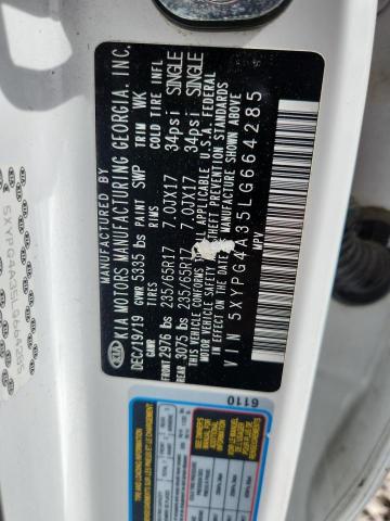 Продаж на аукціоні авто 2020 Kia Sorento, vin: 5XYPG4A35LG664285, номер лоту: 47515386