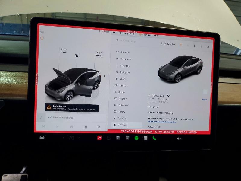 Продаж на аукціоні авто 2023 Tesla Model Y, vin: 7SAYGDEE3PF850634, номер лоту: 41847306