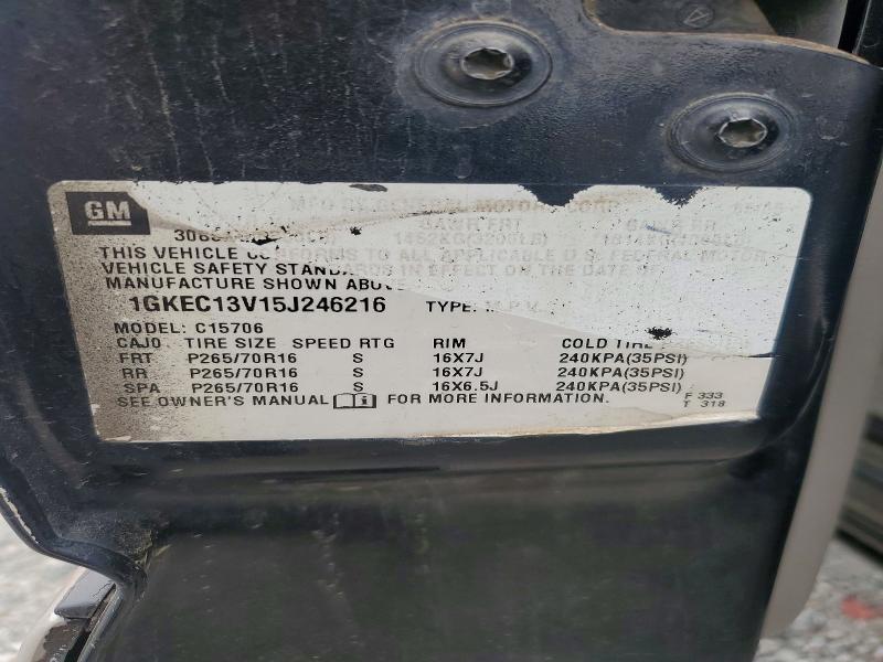 Aukcja sprzedaży 2005 Gmc Yukon, vin: 1GKEC13V15J246216, numer aukcji: 41785296