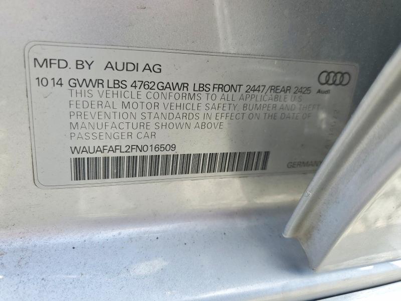 Продажа на аукционе авто 2015 Audi A4, vin: WAUAFAFL2FN016509, номер лота: 48008056
