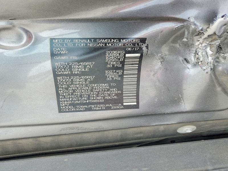Aukcja sprzedaży 2017 Nissan Rogue, vin: KNMAT2MT5HP598133, numer aukcji: 47442766