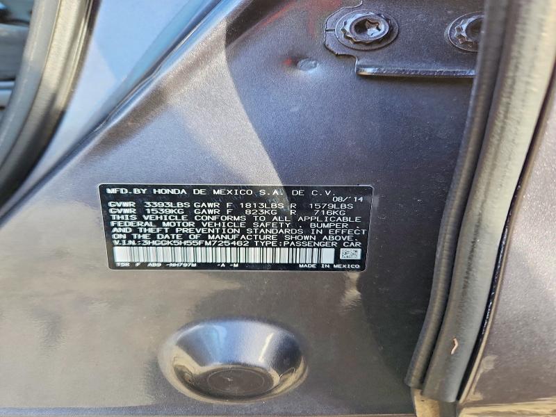 Продаж на аукціоні авто 2015 Honda Fit, vin: 3HGGK5H55FM725462, номер лоту: 46658886