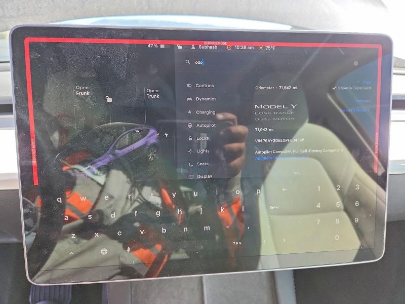 Продаж на аукціоні авто 2023 Tesla Model Y, vin: 7SAYGDEEXPF634568, номер лоту: 46337346