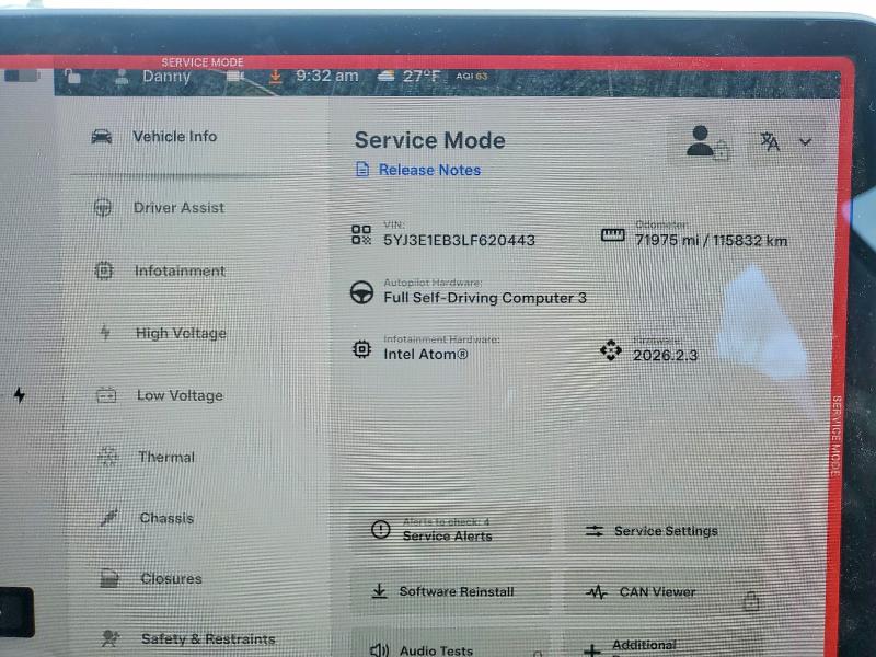 Продажа на аукционе авто 2020 Tesla Model 3, vin: 5YJ3E1EB3LF620443, номер лота: 79067825
