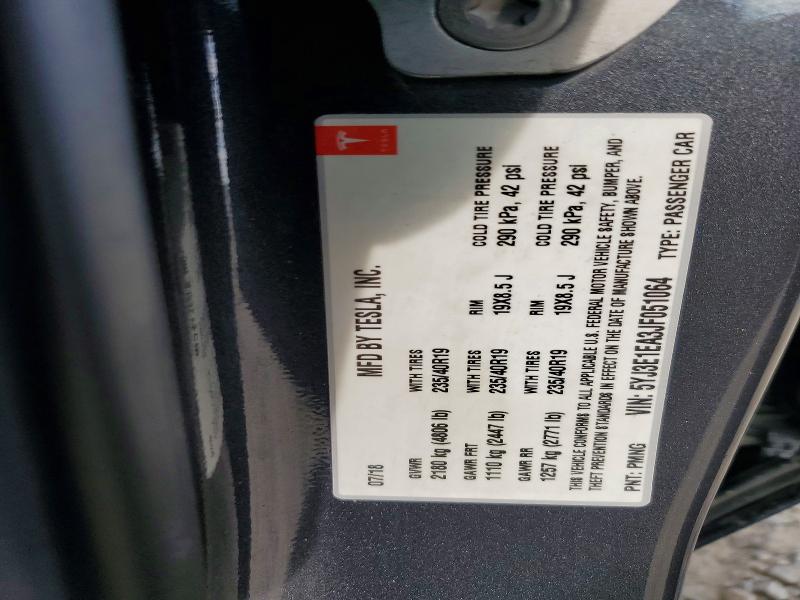 Продажа на аукционе авто 2018 Tesla Model 3, vin: 5YJ3E1EA3JF051064, номер лота: 46763216
