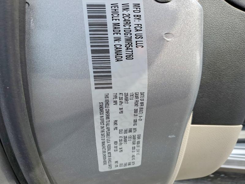 Продажа на аукционе авто 2021 Chrysler Voyager, vin: 2C4RC1DG7MR547760, номер лота: 47562176