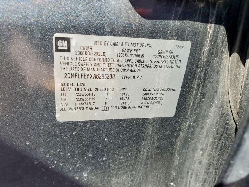 Продаж на аукціоні авто 2010 Chevrolet Equinox, vin: 2CNFLFEYXA6285300, номер лоту: 41621626