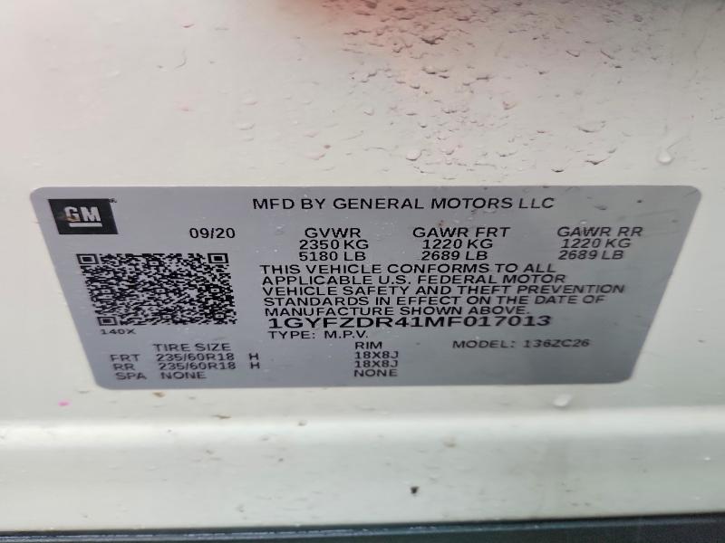 Aukcja sprzedaży 2021 Cadillac Xt4, vin: 1GYFZDR41MF017013, numer aukcji: 79846345