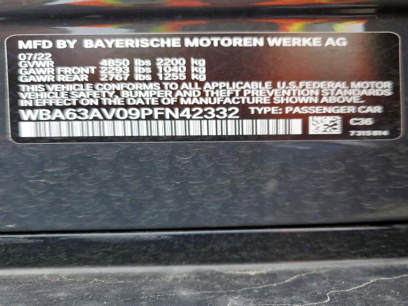 Продаж на аукціоні авто 2023 Bmw 430i, vin: WBA63AV09PFN42332, номер лоту: 79656265