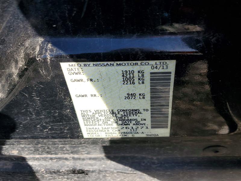 Продаж на аукціоні авто 2013 Nissan Altima, vin: 1N4AL3AP3DC261271, номер лоту: 79884745