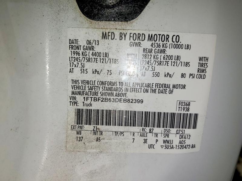 Продажа на аукционе авто 2013 Ford F250, vin: 1FTBF2B63DEB82399, номер лота: 78799645