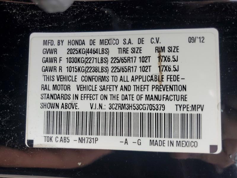 Aukcja sprzedaży 2012 Honda Cr-v, vin: 3CZRM3H53CG705379, numer aukcji: 41706436