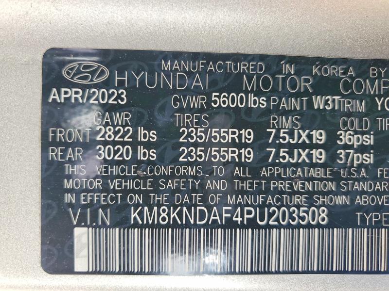 2023 Hyundai Ioniq 5 მანქანა იყიდება აუქციონზე, vin: KM8KNDAF4PU203508, აუქციონის ნომერი: 46667756