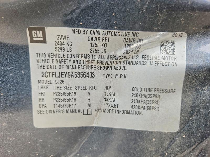 Продажа на аукционе авто 2010 Gmc Terrain, vin: 2CTFLJEY9A6356403, номер лота: 46957926