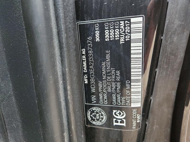 Продаж на аукціоні авто 2018 Mercedes Benz Metris, vin: WD3BG3EA2J3387376, номер лоту: 45518146