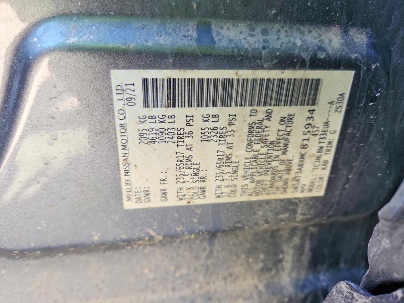 2021 Nissan Rogue მანქანა იყიდება აუქციონზე, vin: 5N1AT3ABXMC815934, აუქციონის ნომერი: 47277626