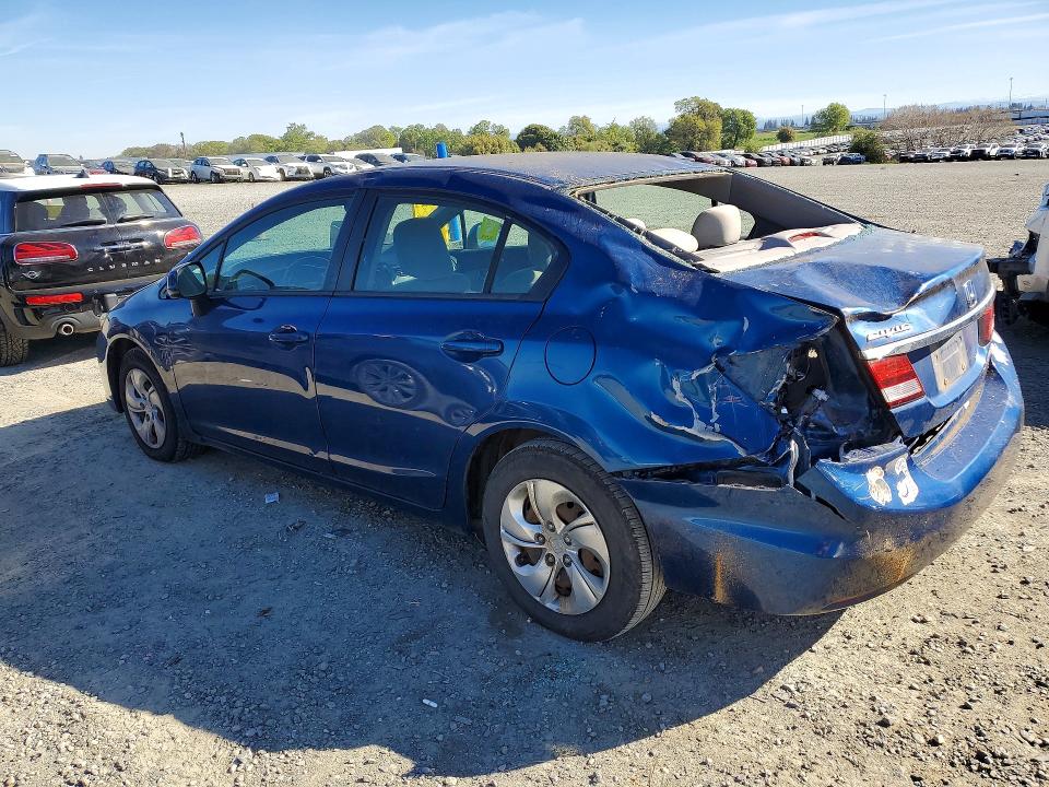 2013 Honda Civic მანქანა იყიდება აუქციონზე, vin: 2HGFB2F52DH577408, აუქციონის ნომერი: 45538506