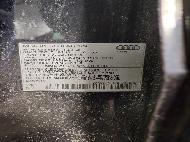 Продаж на аукціоні авто 2014 Audi Q7, vin: WA1DGAFEXED018215, номер лоту: 41686546