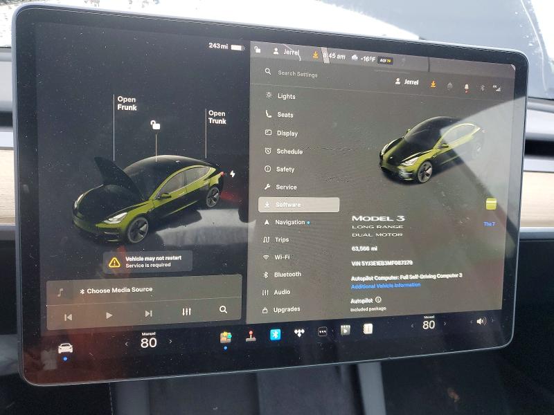 Продажа на аукционе авто 2021 Tesla Model 3, vin: 5YJ3E1EB3MF087379, номер лота: 79547275