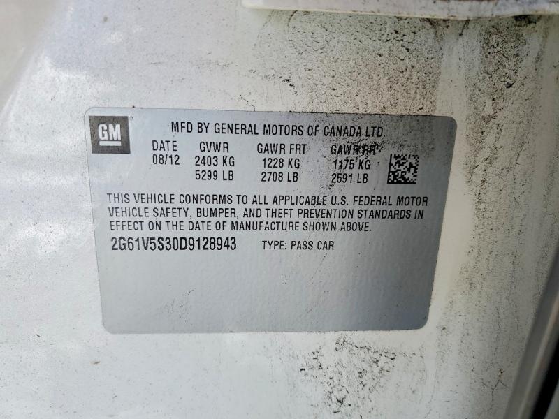 79687535 :رقم المزاد ، 2G61V5S30D9128943 vin ، 2013 Cadillac Xts مزاد بيع