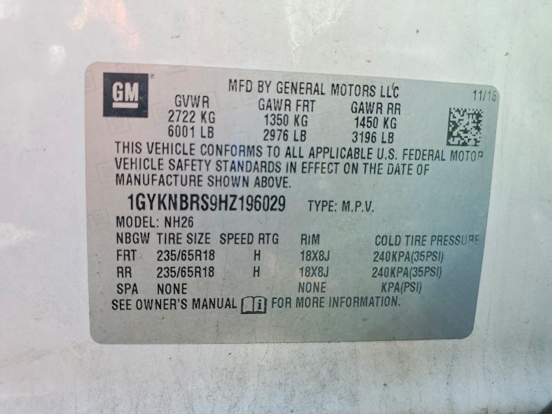Продажа на аукционе авто 2017 Cadillac Xt5, vin: 1GYKNBRS9HZ196029, номер лота: 79977605