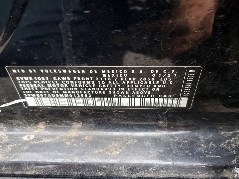 Aukcja sprzedaży 2021 Volkswagen Golf, vin: 3VWG57AU9MM013582, numer aukcji: 79963805