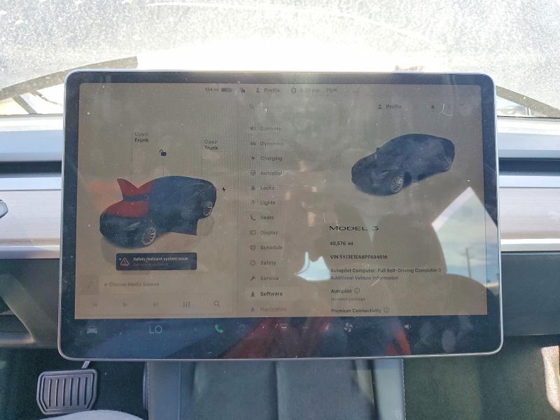 79691295 :رقم المزاد ، 5YJ3E1EA8PF694616 vin ، 2023 Tesla Model 3 مزاد بيع
