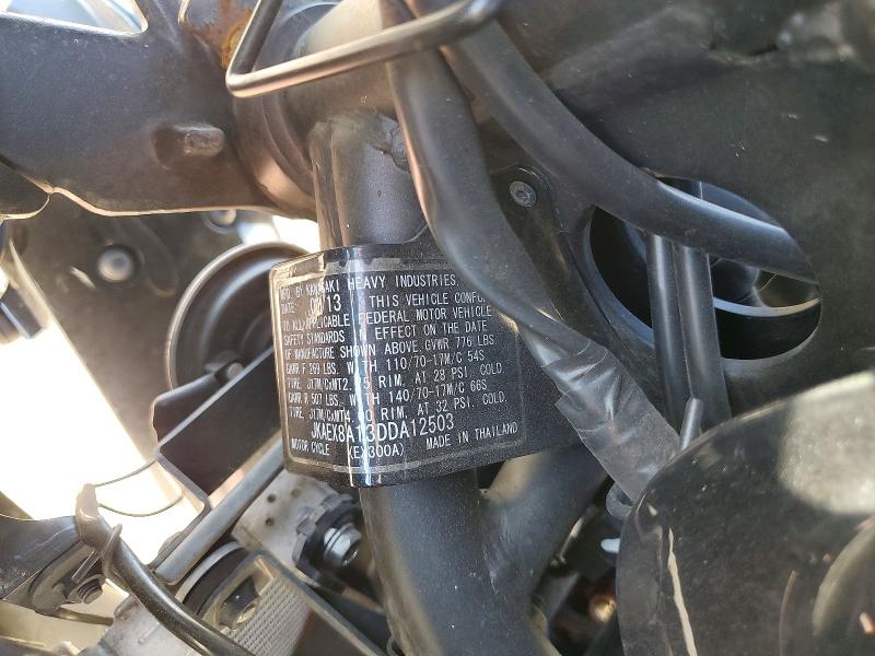 Продаж на аукціоні авто 2013 Kawasaki Ex300, vin: JKAEX8A13DDA12503, номер лоту: 46878546