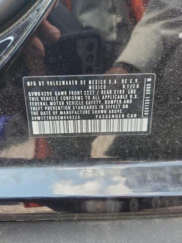 47589176 :رقم المزاد ، 3VW1T7BU8SM050324 vin ، 2025 Volkswagen Jetta مزاد بيع
