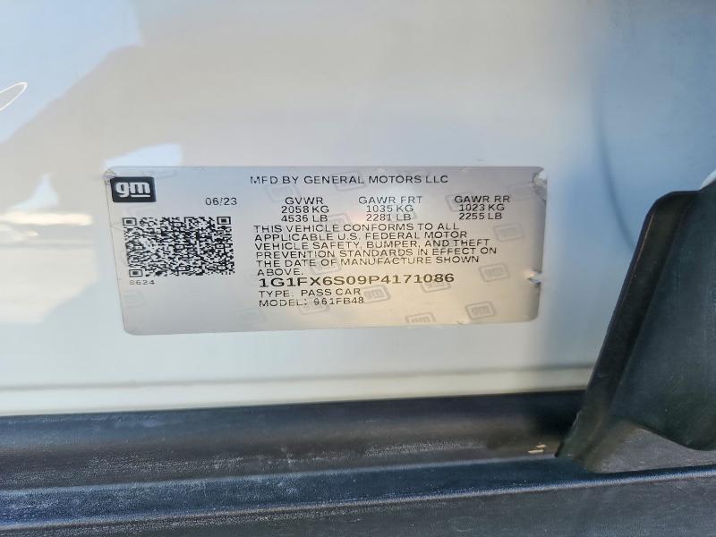 79765845 :رقم المزاد ، 1G1FX6S09P4171086 vin ، 2023 Chevrolet Bolt Ev مزاد بيع