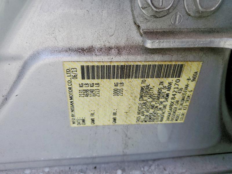 Продажа на аукционе авто 2013 Nissan Maxima, vin: 1N4AA5AP8DC842170, номер лота: 45804296