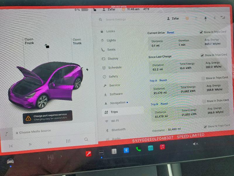 Aukcja sprzedaży 2020 Tesla Model Y, vin: 5YJYGDEE0LF048307, numer aukcji: 41612246