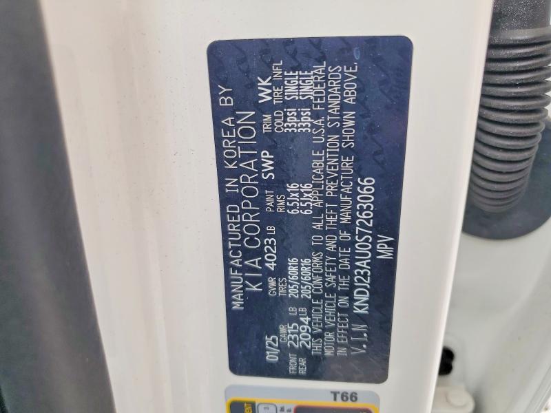 48045676 :رقم المزاد ، KNDJ23AU0S7263066 vin ، 2025 Kia Soul مزاد بيع