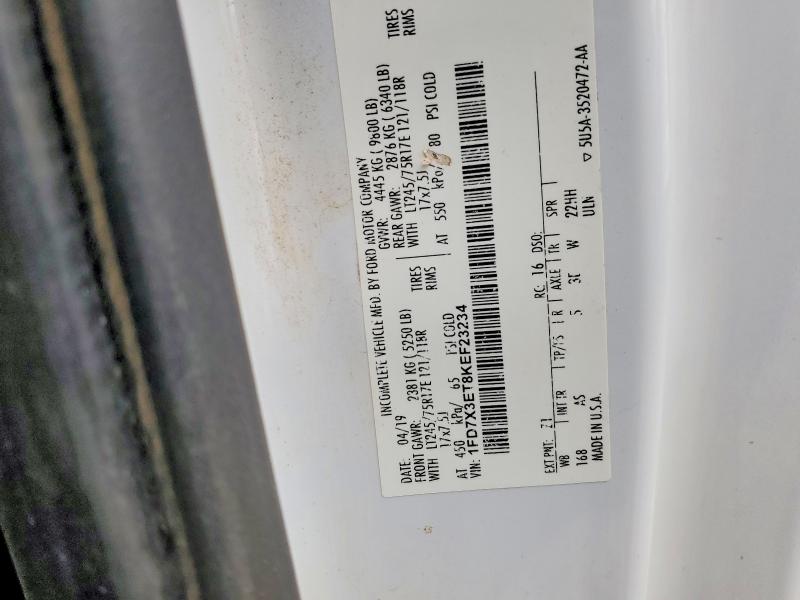 Aukcja sprzedaży 2019 Ford F350, vin: 1FD7X3ET8KEF23234, numer aukcji: 47928786