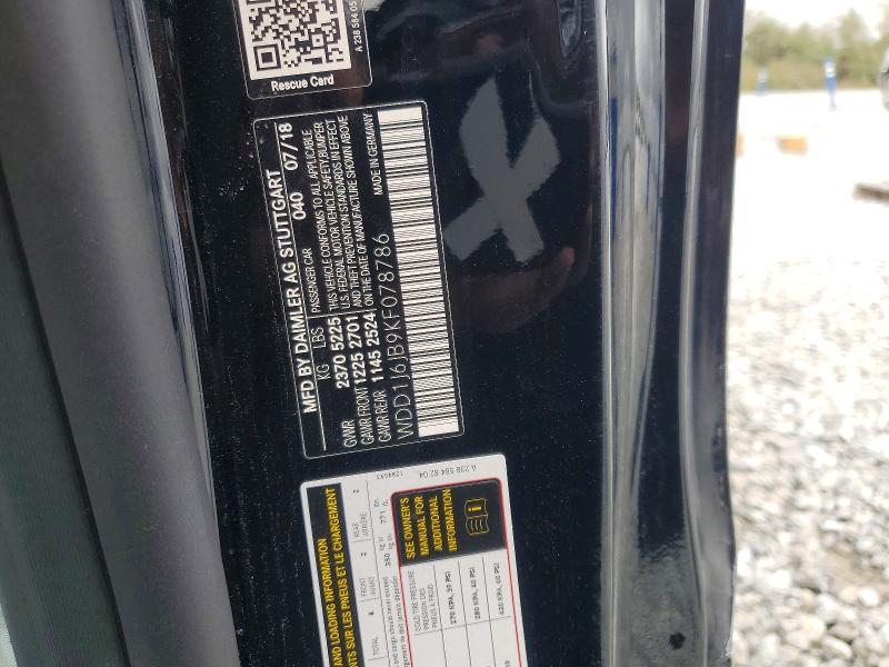 Aukcja sprzedaży 2019 Mercedes-benz E, vin: WDD1J6JB9KF078786, numer aukcji: 41923776