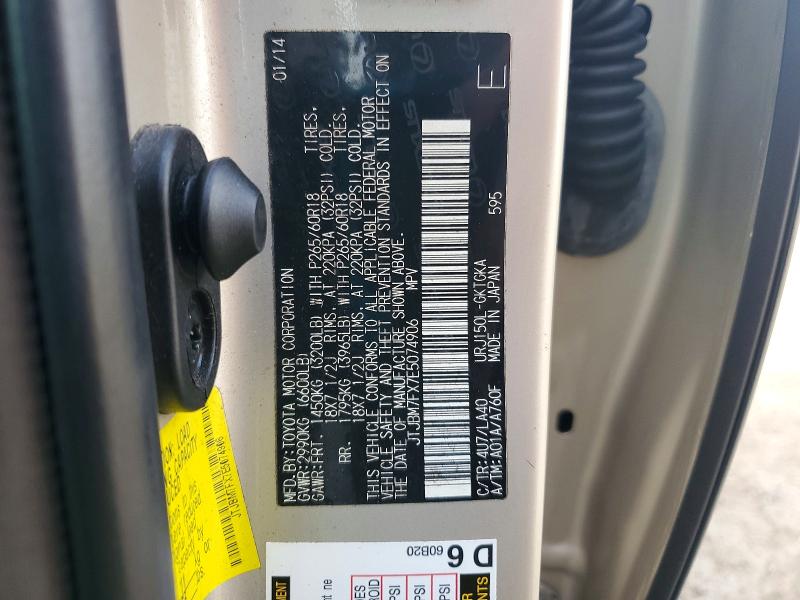 Продаж на аукціоні авто 2014 Lexus Gx 460, vin: JTJBM7FX7E5074906, номер лоту: 41771056