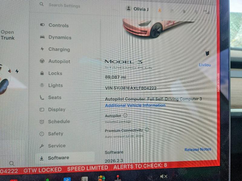 Aukcja sprzedaży 2020 Tesla Model 3, vin: 5YJ3E1EAXLF804222, numer aukcji: 79363505