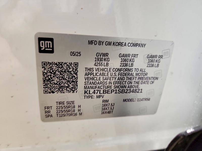 Продажа на аукционе авто 2025 Buick Envista, vin: KL47LBEP1SB234821, номер лота: 45890436