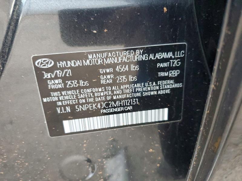 Продажа на аукционе авто 2021 Hyundai Sonata, vin: 5NPEK4JC2MH112131, номер лота: 79831905