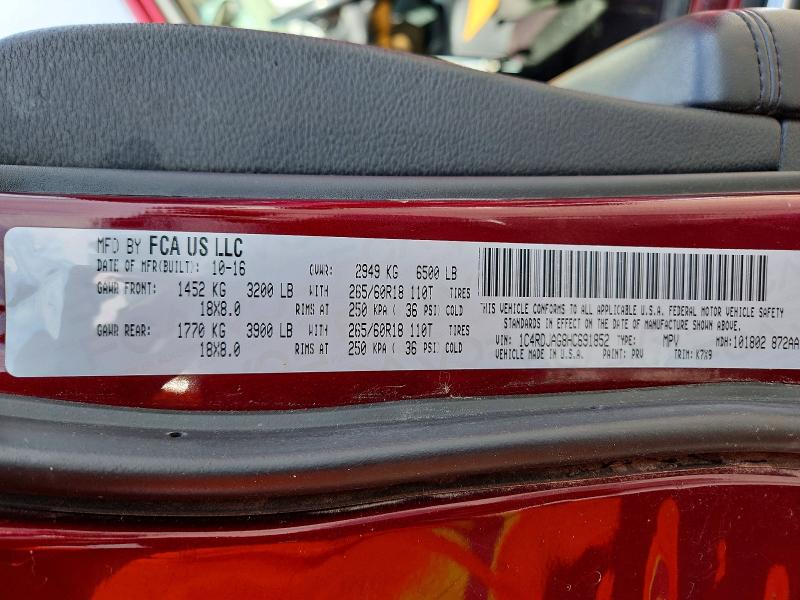 Aukcja sprzedaży 2017 Dodge Durango, vin: 1C4RDJAG8HC691852, numer aukcji: 45500466