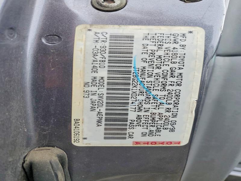 Aukcja sprzedaży 1999 Toyota Camry, vin: JT2BG22K1X0274177, numer aukcji: 79774805