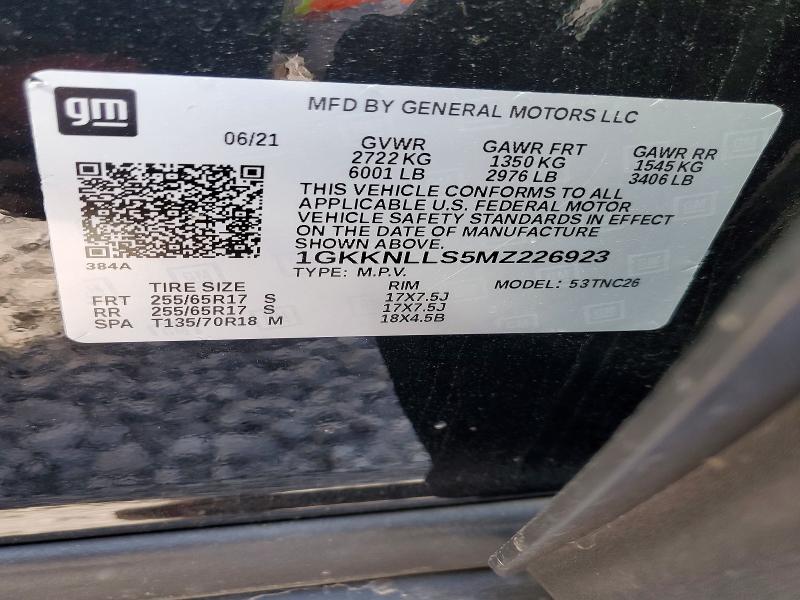 Продажа на аукционе авто 2021 Gmc Acadia, vin: 1GKKNLLS5MZ226923, номер лота: 49730846