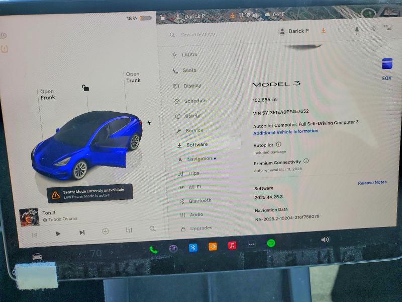 Продаж на аукціоні авто 2023 Tesla Model 3, vin: 5YJ3E1EA0PF457652, номер лоту: 78536175