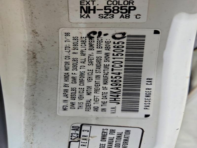 45531056 :رقم المزاد ، JH4KA9654TC015065 vin ، 1996 Acura Rl مزاد بيع